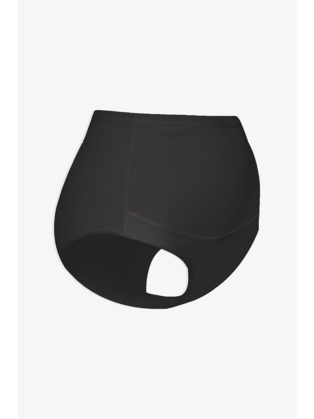 Siyah Kadın 3'lü Toparlayıcı Pamuklu Hamile Külodu-1