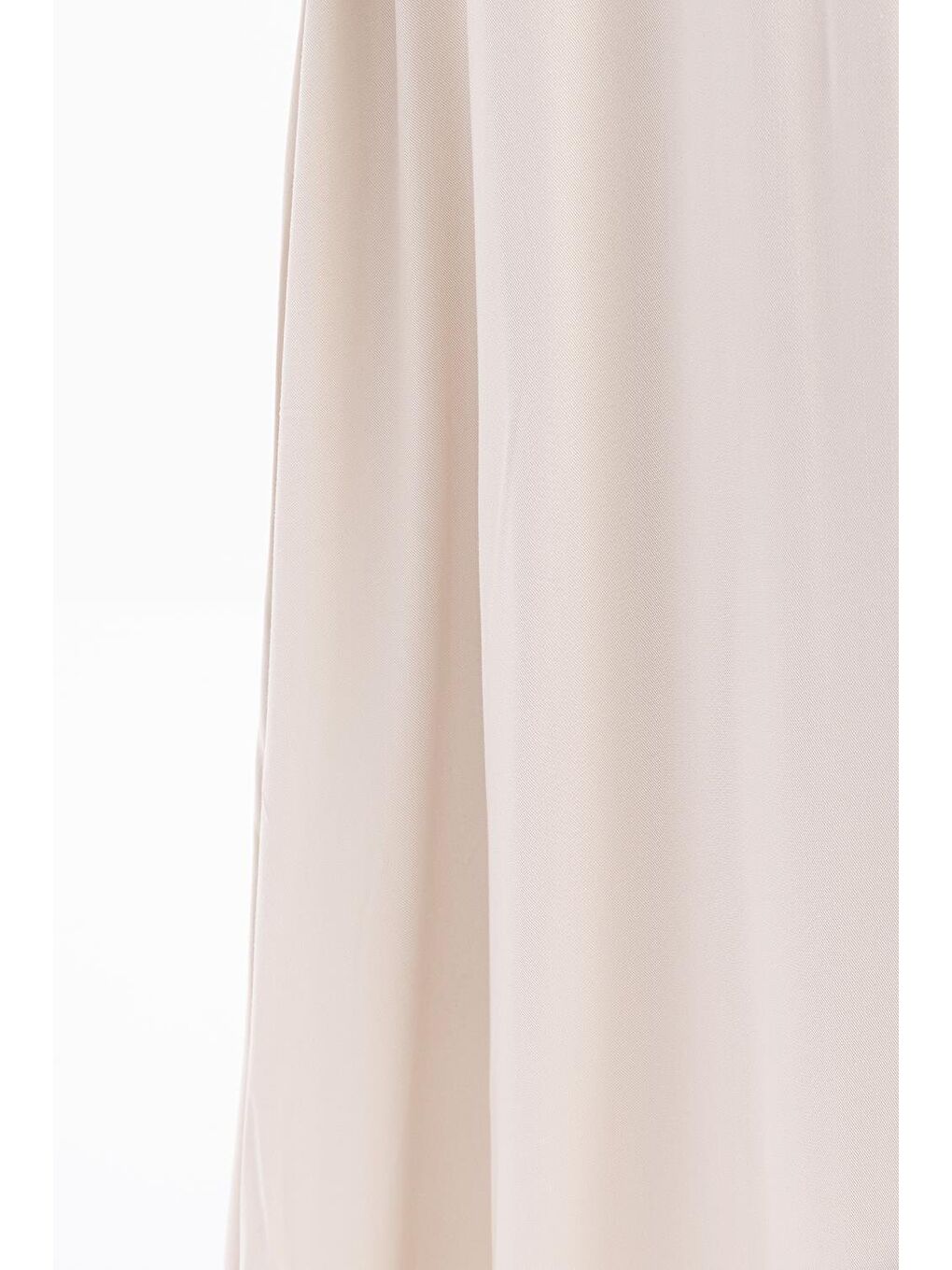 Bej Taş-Beli Lastikli Püsküllü Etek-4