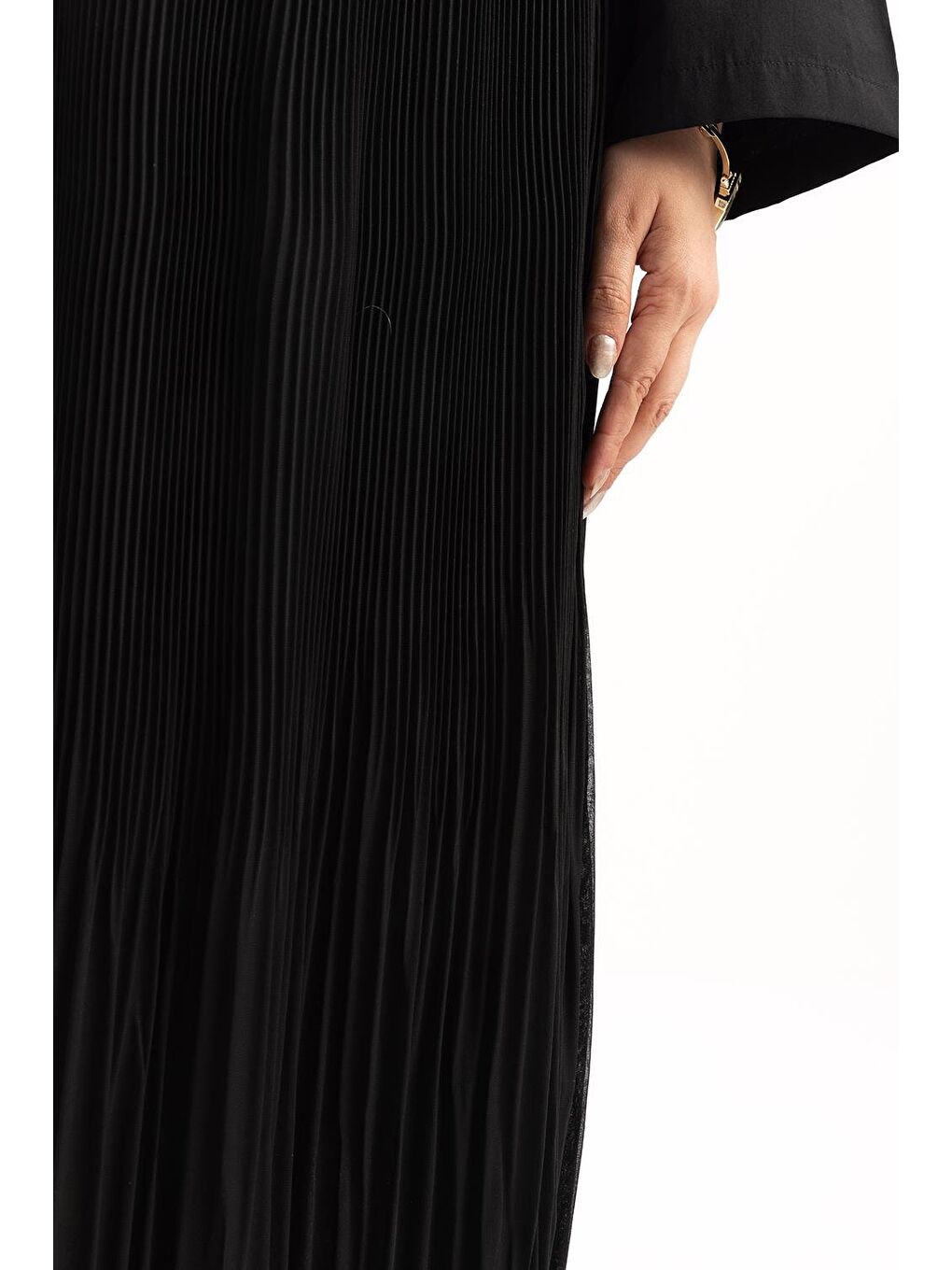 Siyah-Şifon Piliseli Etek-3