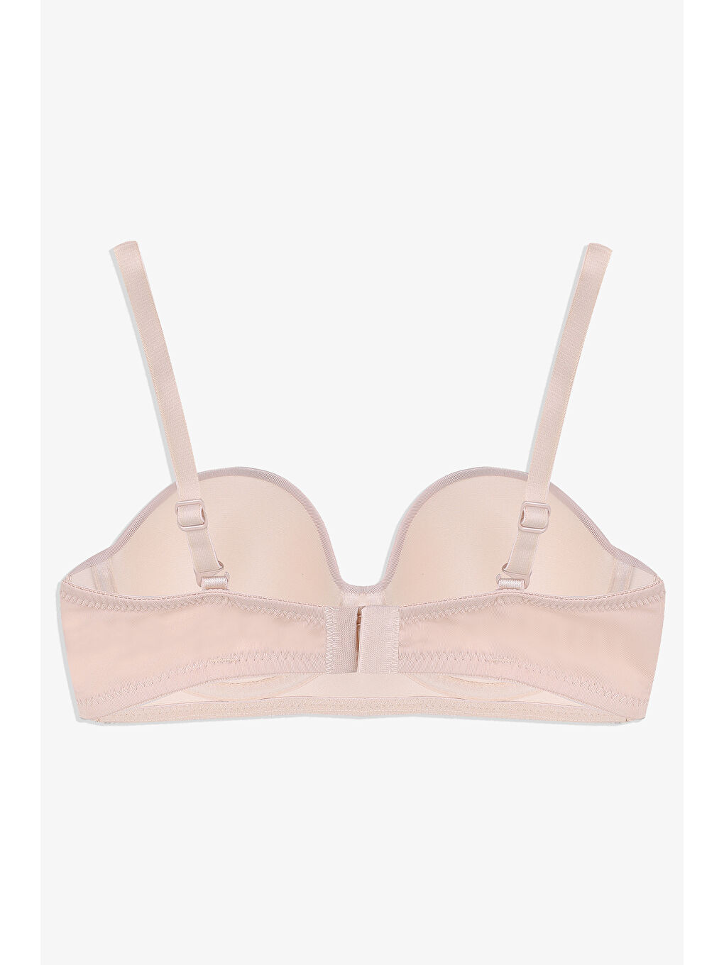 Bej 2'Lİ PAKET - Kadın Dolgusuz Mikro Straplez Sütyen-4