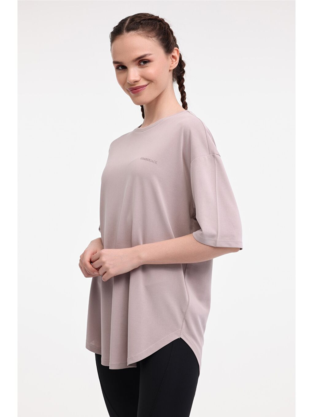 Bej WL ROSA 11LYG15 5FX Vizon Kadın Kısa Kol T-Shirt