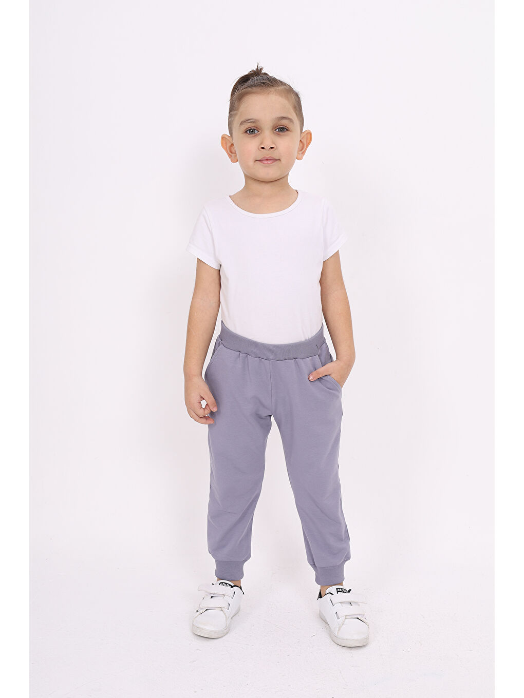 Gri Erkek Çocuk Baskılı Eşofman Alt