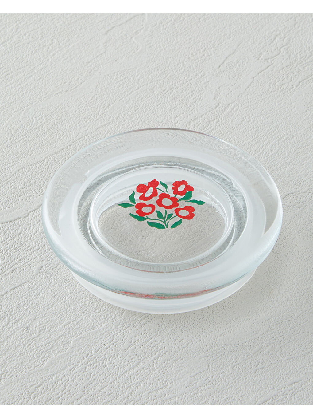 Bright Parade Cam Kavanoz 500 ml Kırmızı - Beyaz-3