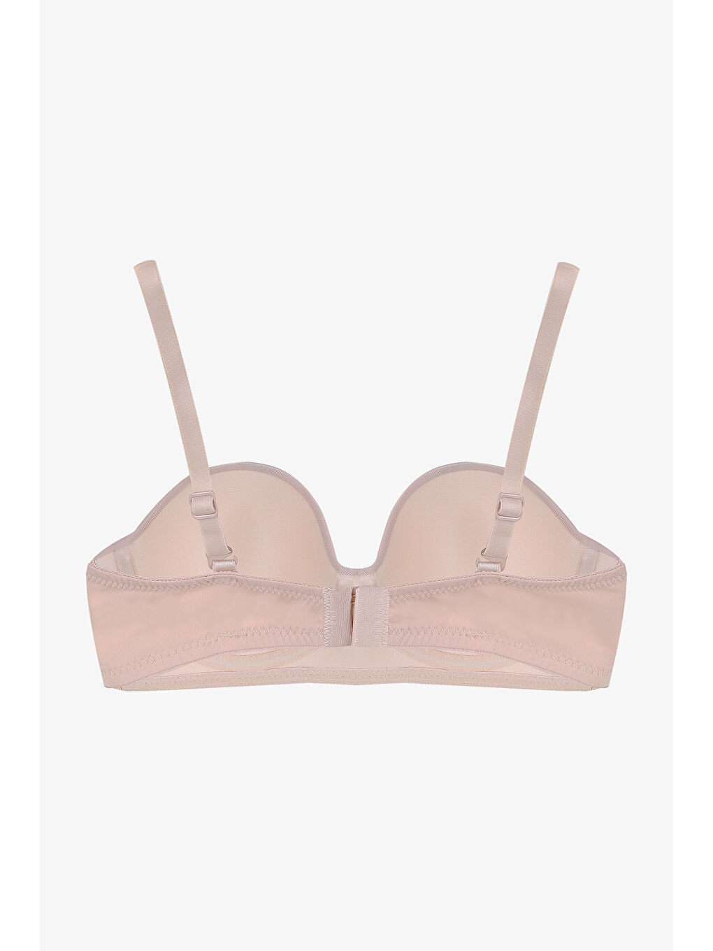 Kahverengi Kadın Dolgusuz Mikro Straplez Sütyen-1