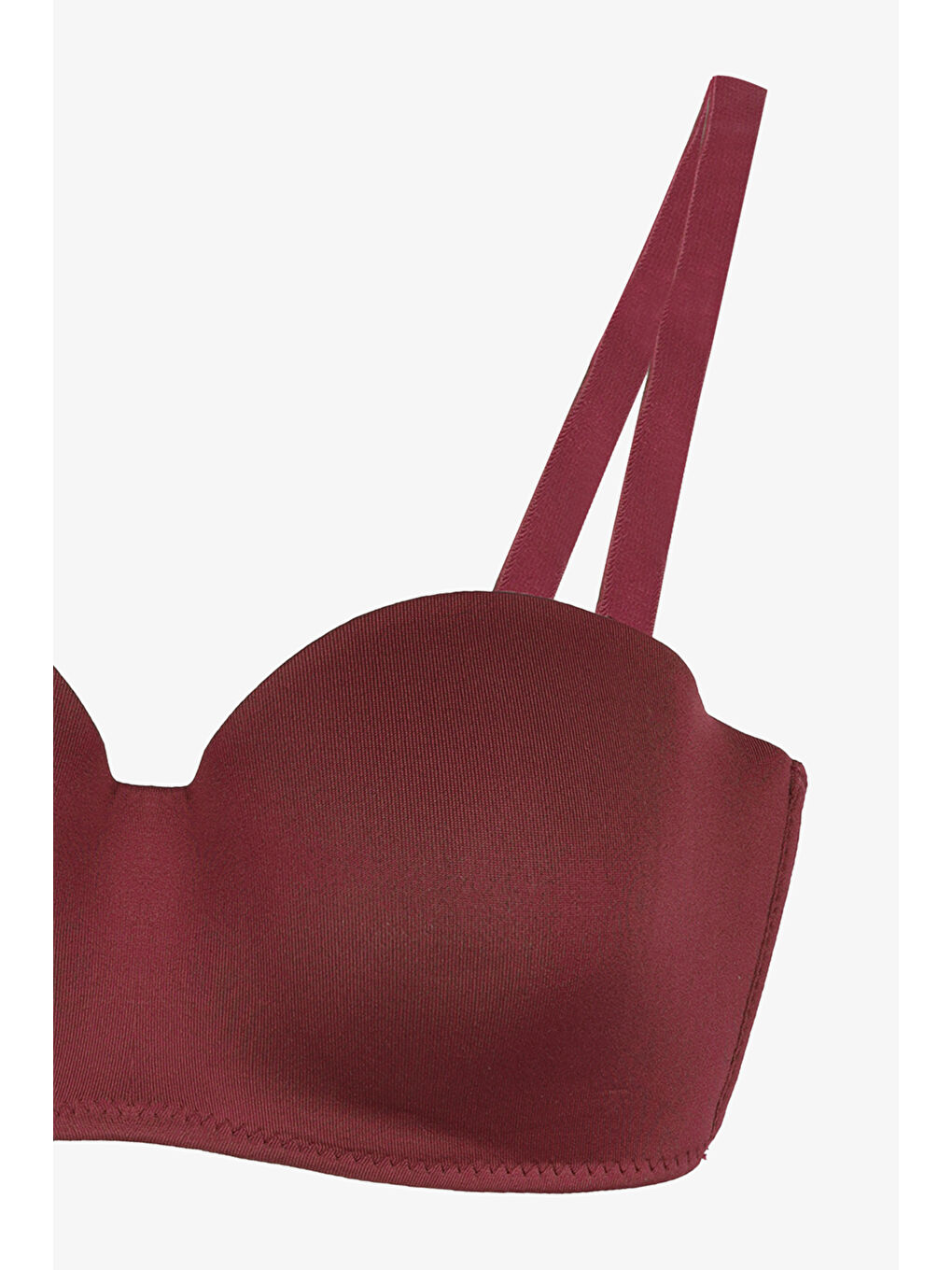 Bej 2'Lİ PAKET - Kadın Dolgusuz Mikro Straplez Sütyen-5