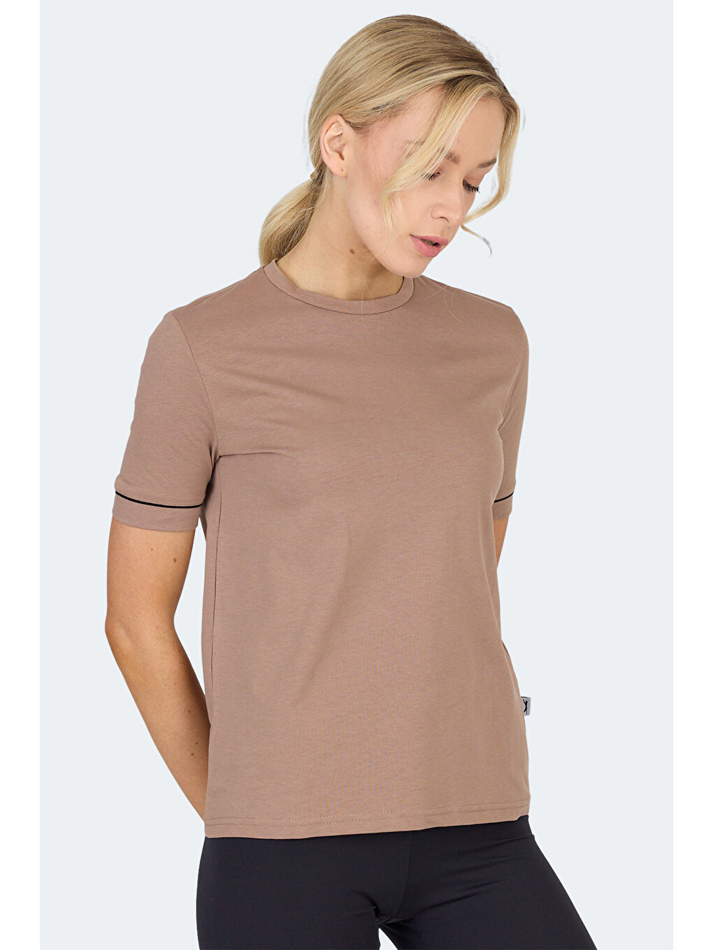 Bej VITYA I Kadın Vizon Tişört-3