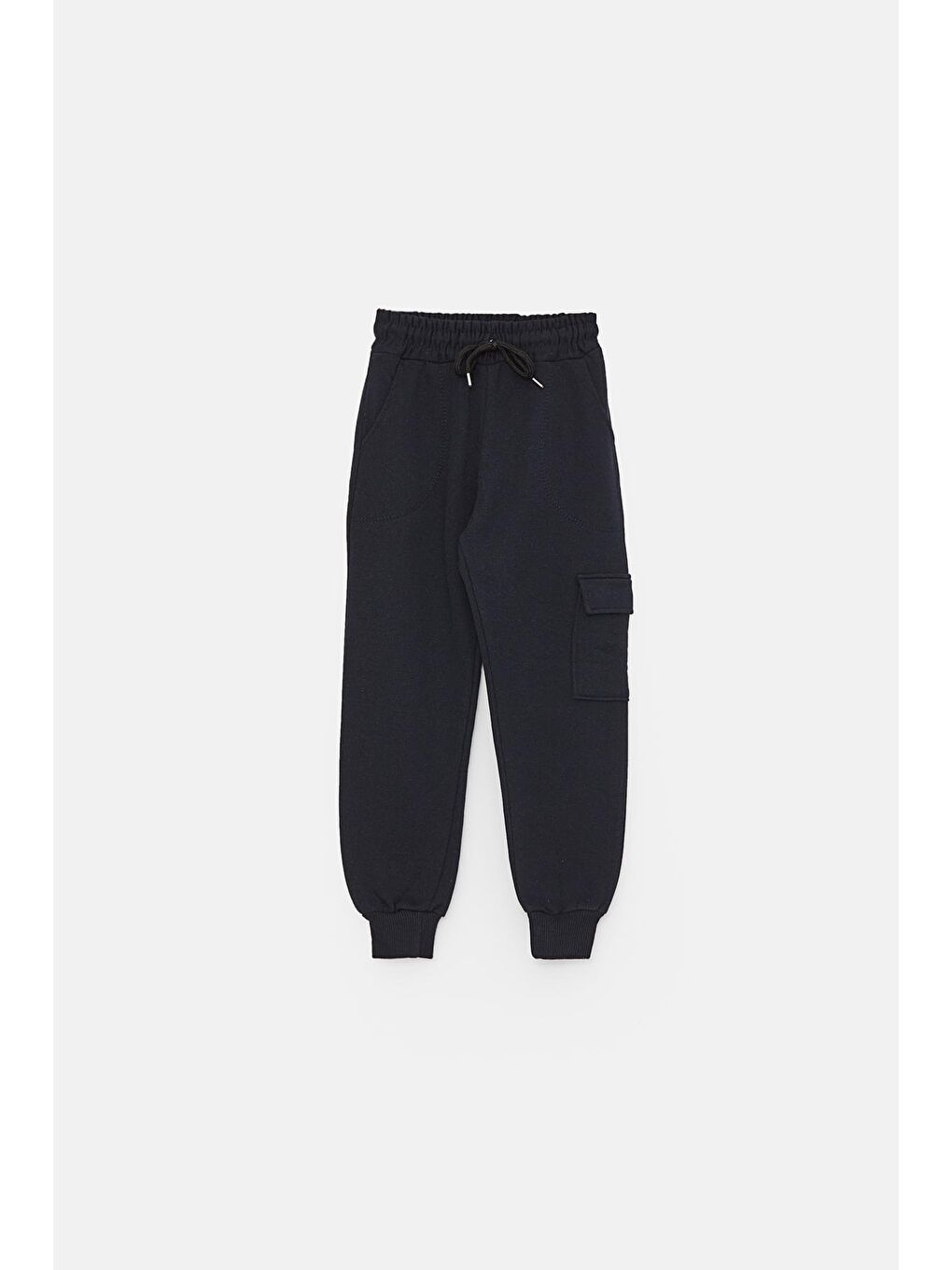 Lacivert 2'li Kargo Cepli Erkek Çocuk Eşofman Altı-1