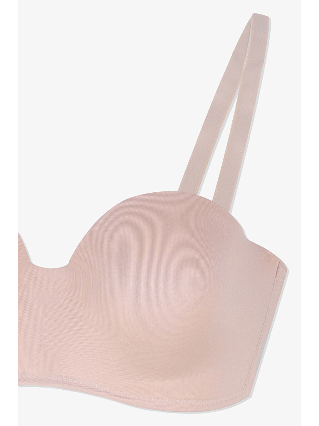 Bej 2'Lİ PAKET - Kadın Dolgusuz Mikro Straplez Sütyen-6