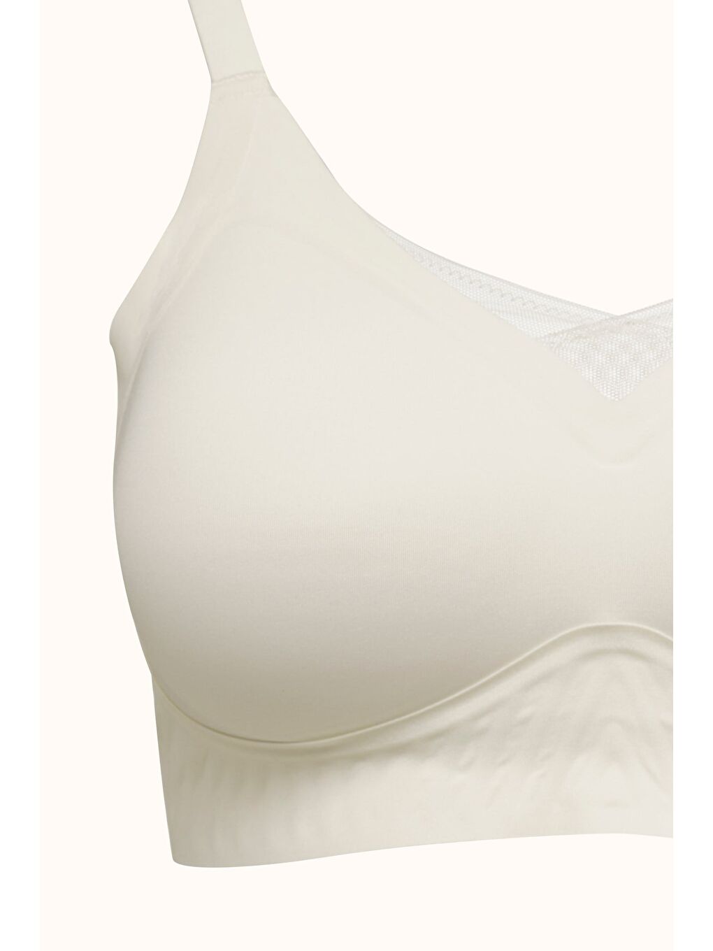 Balensiz Dikişsiz Lazer Kesim Pedli Sütyen Cc422 Ekru-1