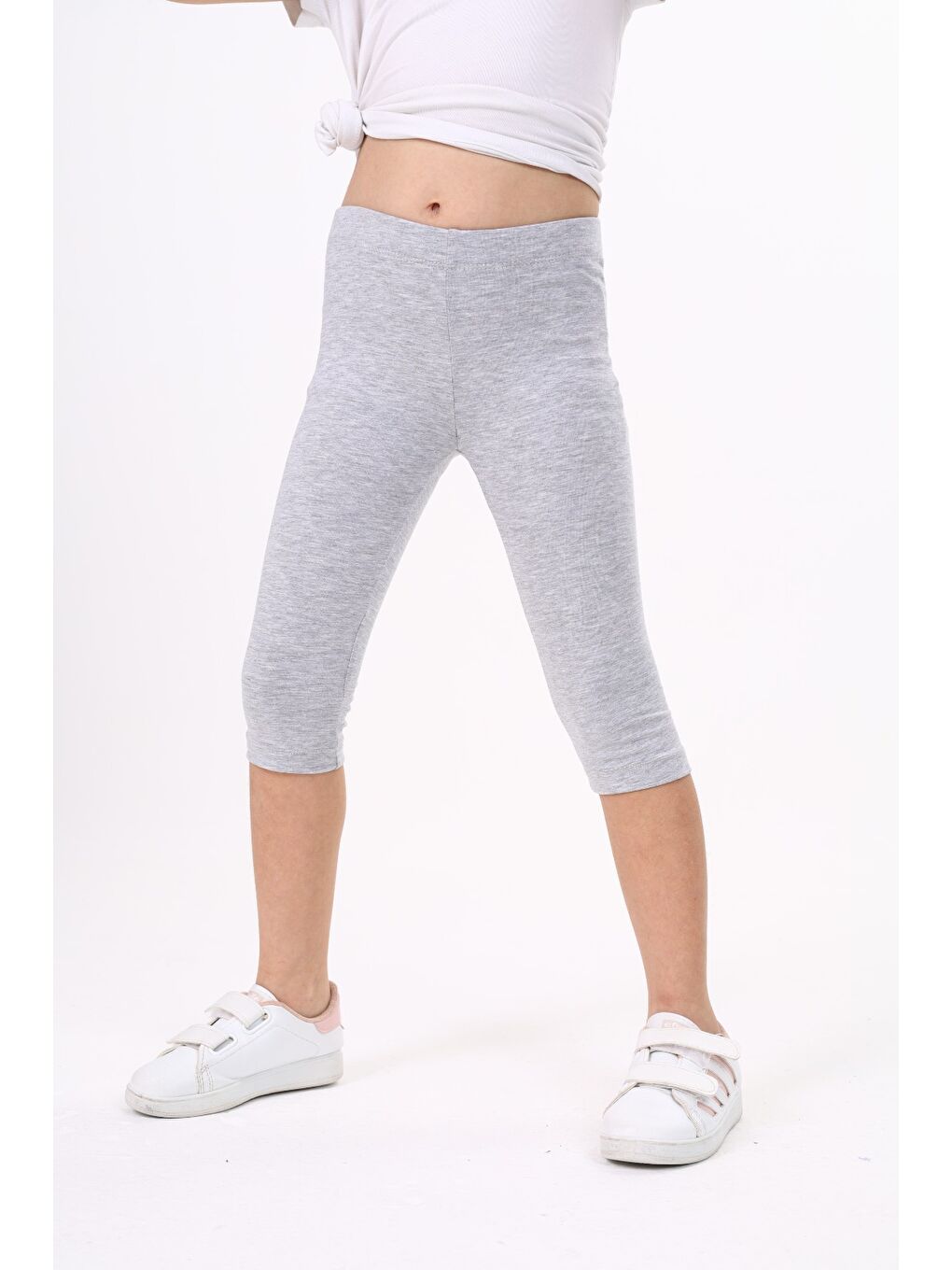 Gri Kız Çocuk Tayt