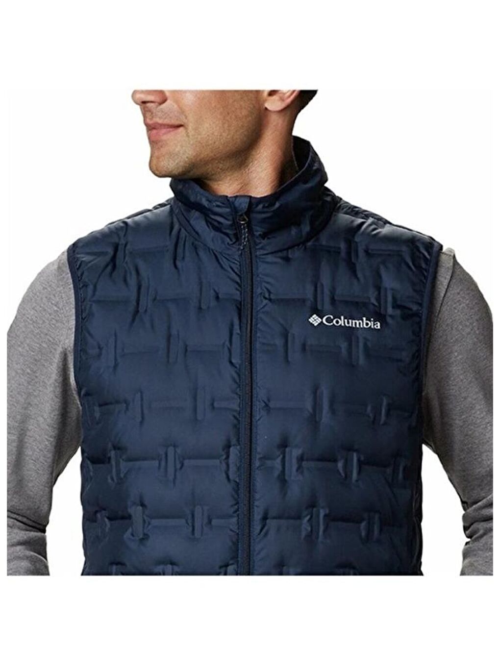 Columbia Lacivert Delta Ridge Down Vest Erkek Termal Şişme Yelek WO1218-464 - 2