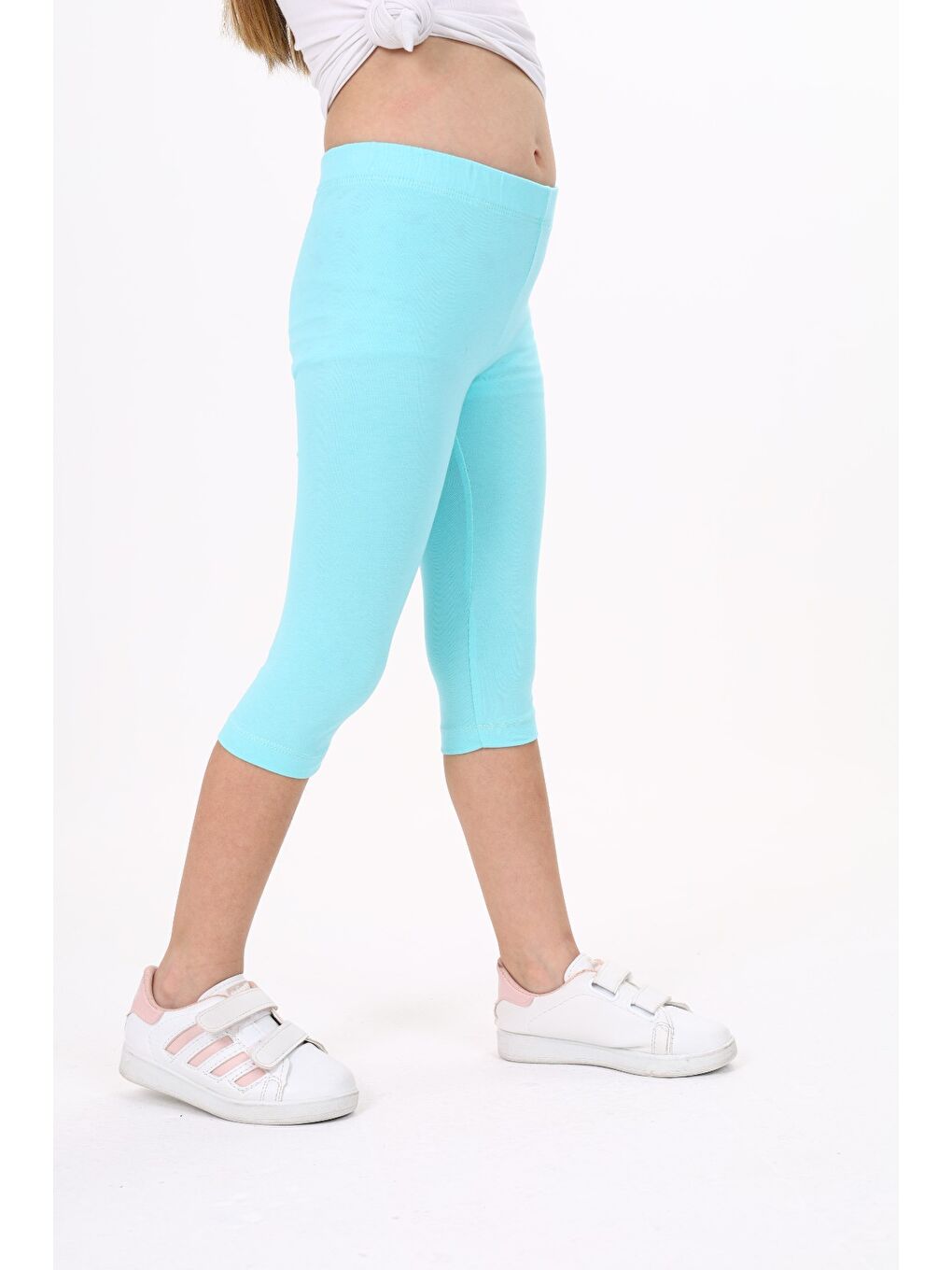 Turkuaz Kız Çocuk Tayt-1