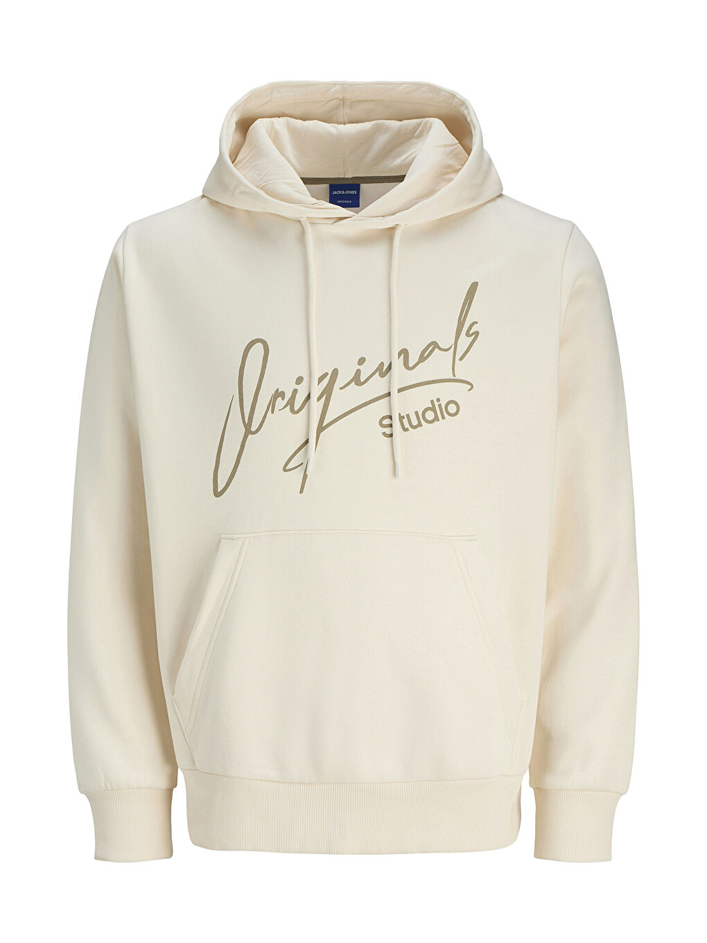 Ekru Originals Jorsignature Pamuklu Relaxed Fit Kapüşonlu Baskılı  Erkek Hoodie 12281990