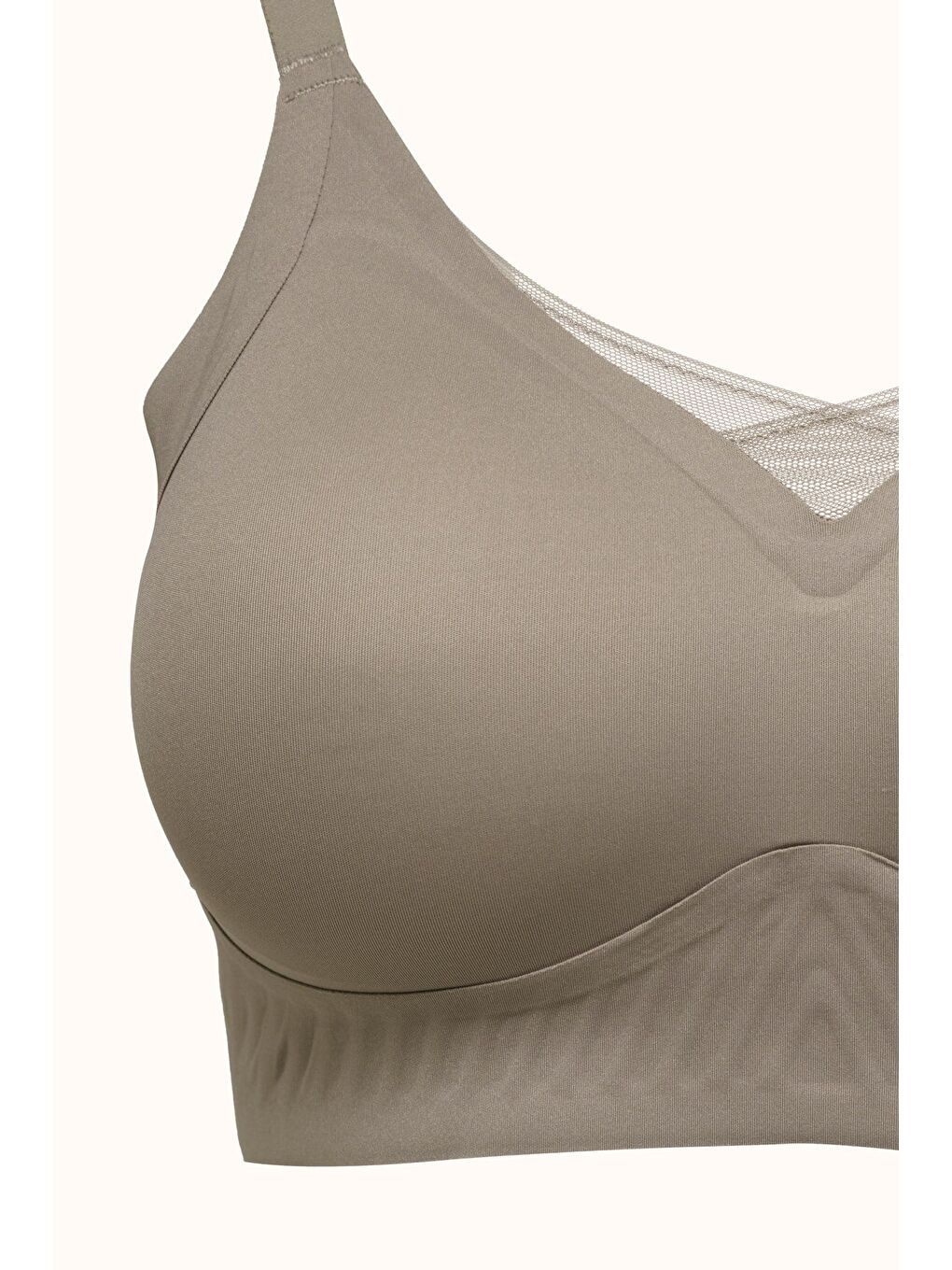 Bej Balensiz Dikişsiz Lazer Kesim Pedli Sütyen Cc422 Taş-1