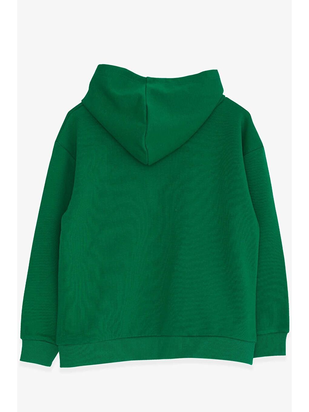 Erkek Çocuk Sweatshirt Nakışlı Yazı Baskılı Yeşil (8-9 Yaş)-1