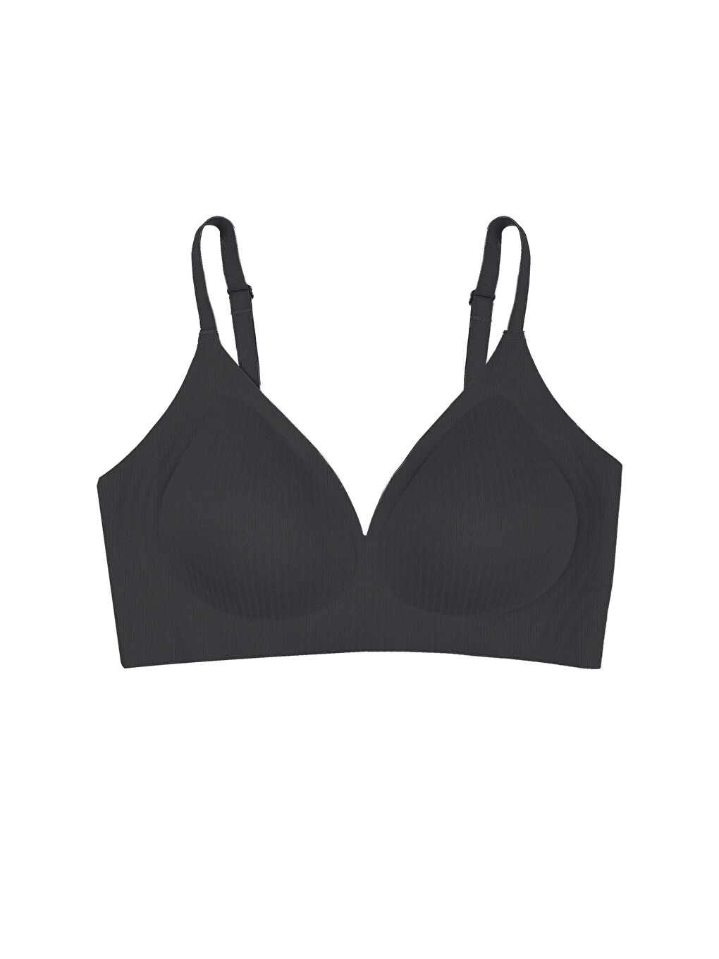 Siyah Balensiz Görünmez Fitilli Kaşkorse Çıkarılabilir Pedli Dikişsiz Sütyen-2