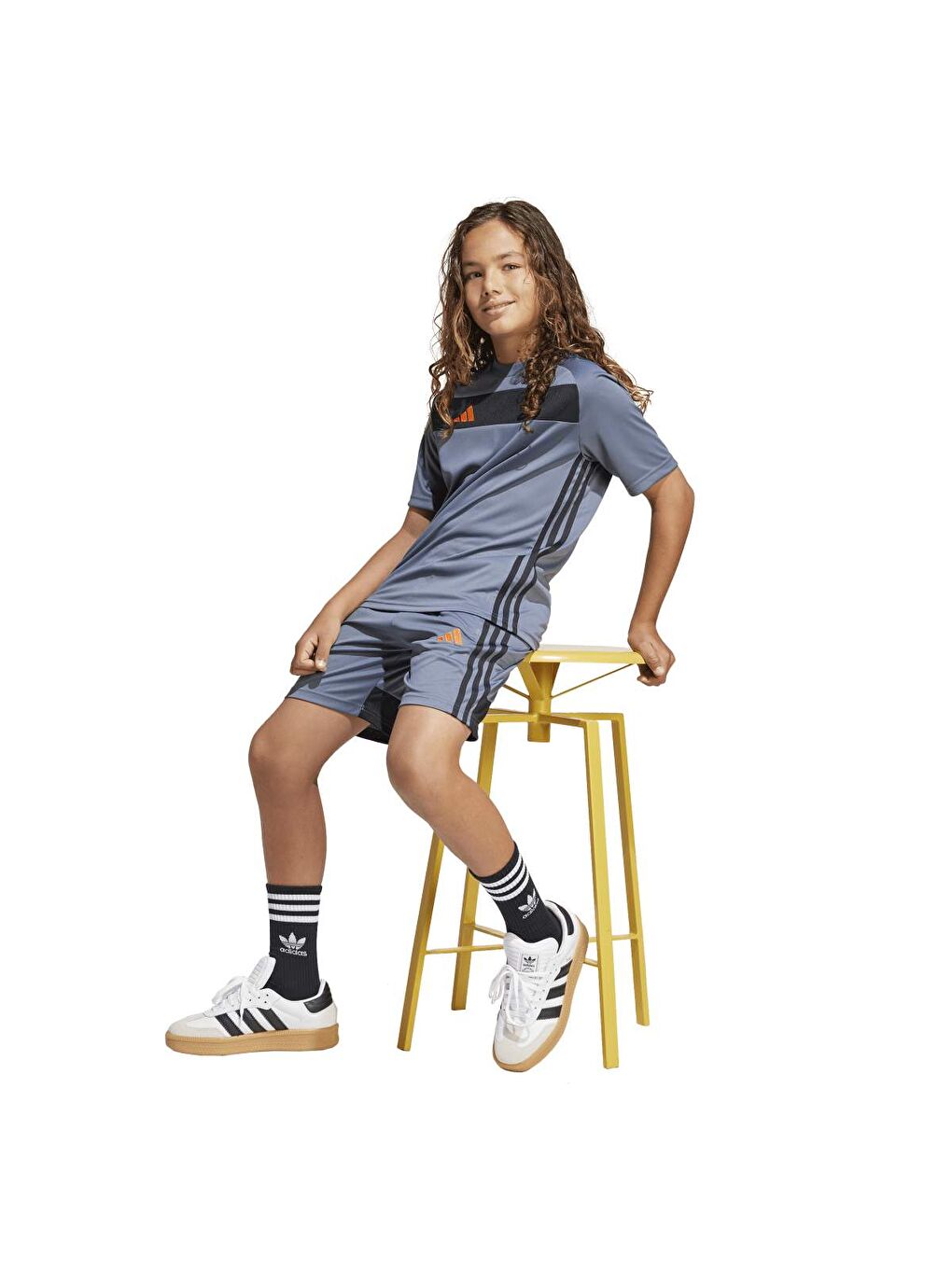 Tiro 25 Essentials Çocuk Gri Şort-4