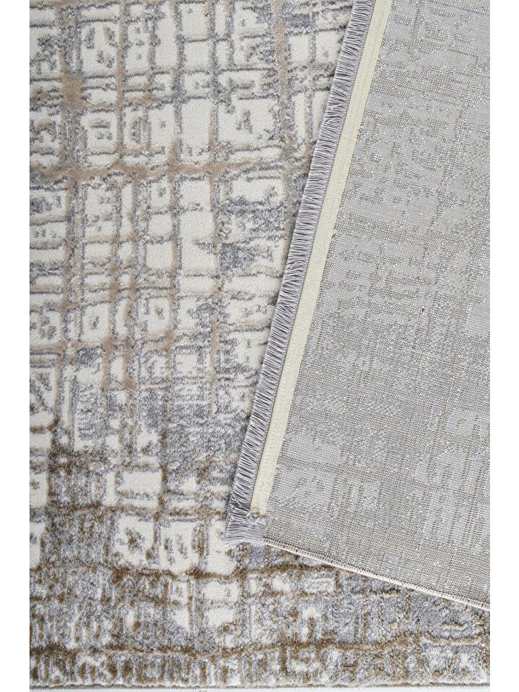 Bej 1106 Modern Dokuma Halı-80x150-1
