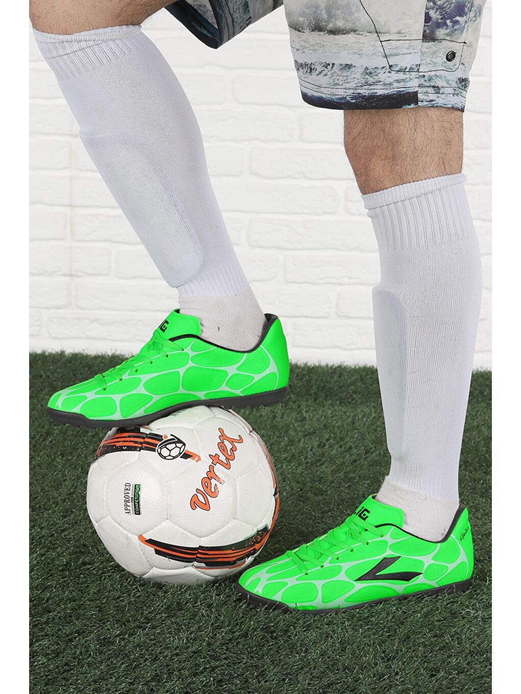 Yeşil Gediz PRM Halı Saha Erkek Futbol Ayakkabı-2