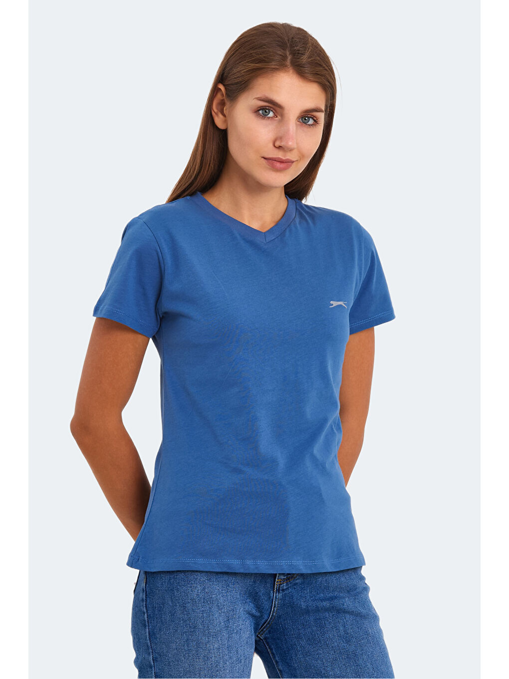 İndigo KRISTEN I Kadın Indigo Tişört-5