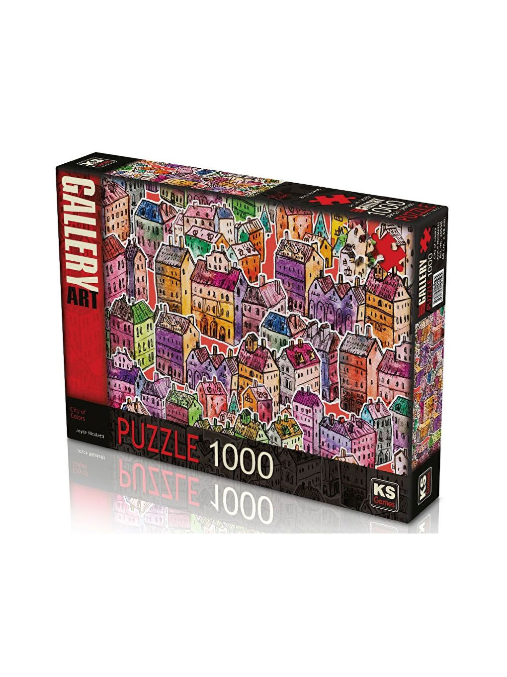 KS GAMES Renksiz Puzzle 1000 Parça City Of Colors 20550