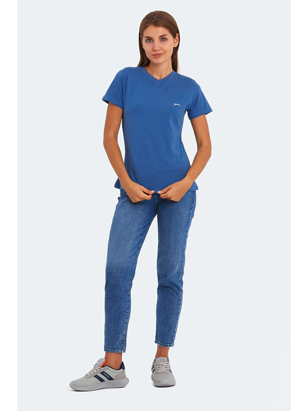 İndigo KRISTEN I Kadın Indigo Tişört-6