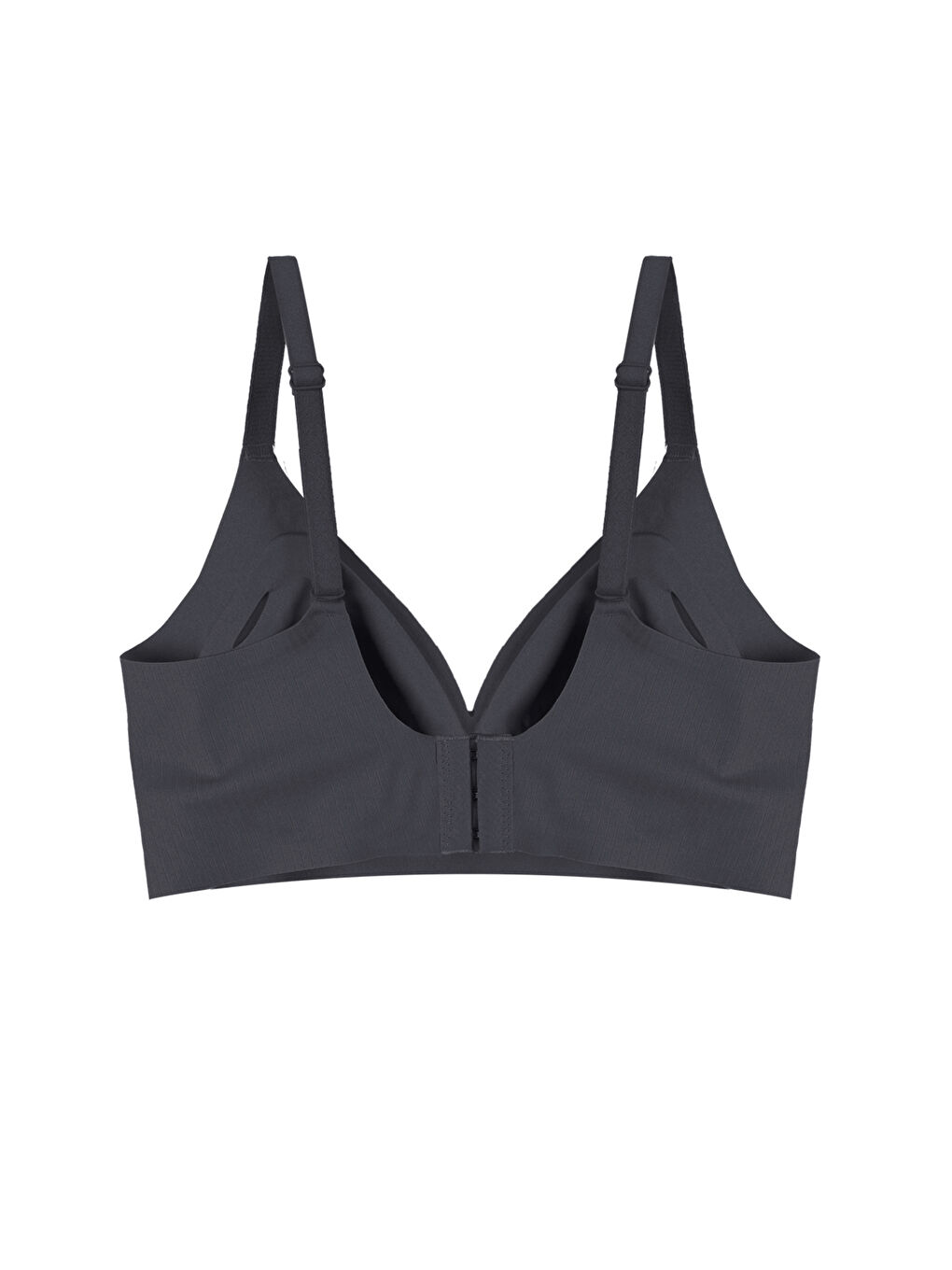 Siyah Balensiz Görünmez Fitilli Kaşkorse Çıkarılabilir Pedli Dikişsiz Sütyen-3