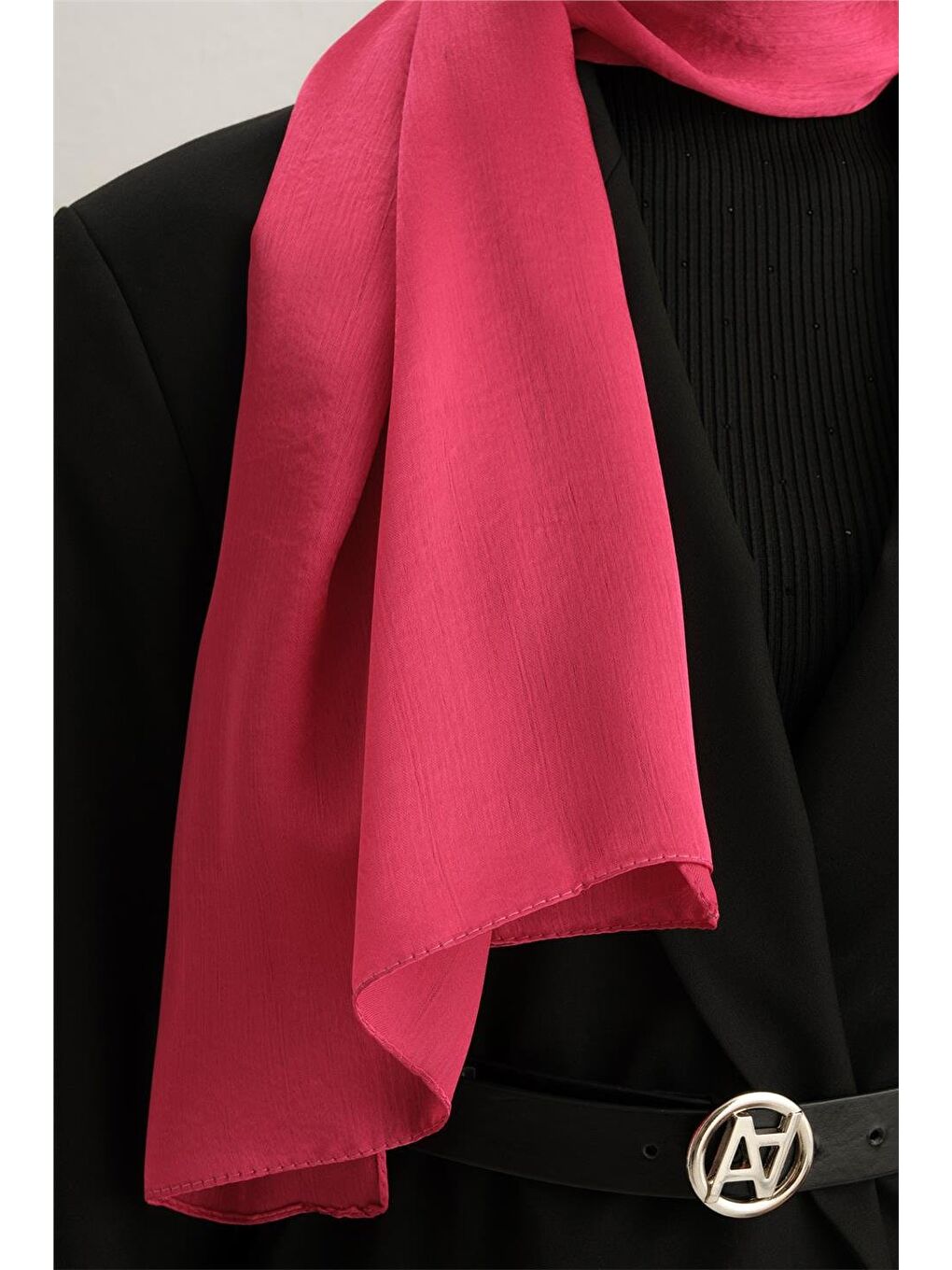 Pembe Trend Janjan Şifon Şal 829 1022-1