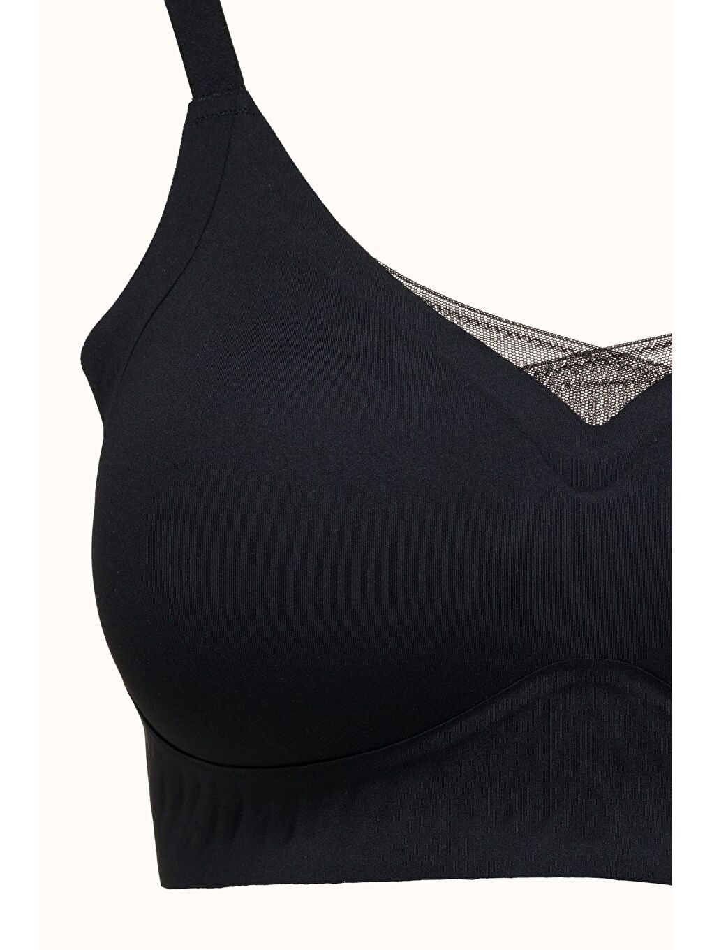 Balensiz Dikişsiz Lazer Kesim Pedli Sütyen Cc422 Siyah-1