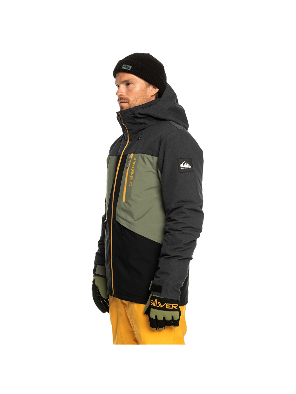 Siyah Chest Logo Erkek Beyaz Tişört-3