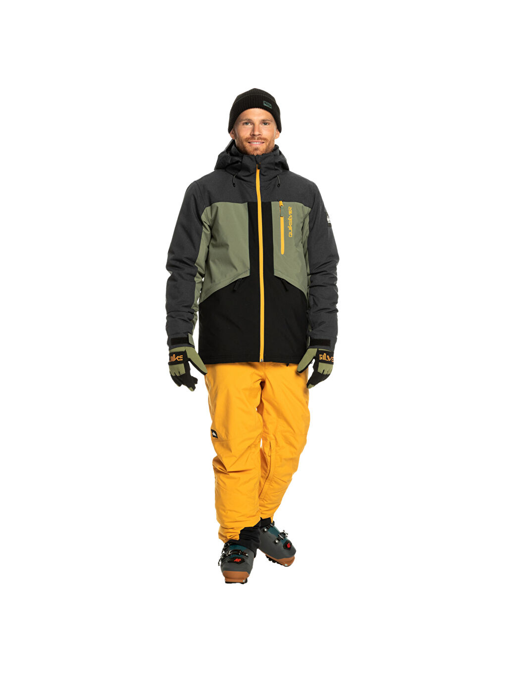 Siyah Chest Logo Erkek Beyaz Tişört-8