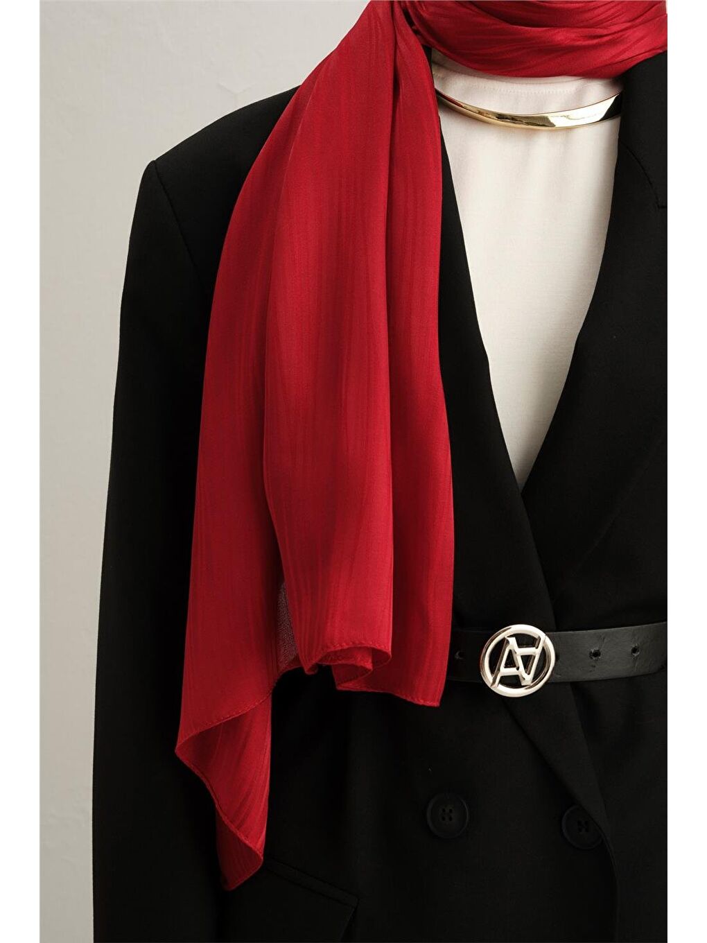 Kırmızı Trend Diamond Şal 4 21097 21097-1
