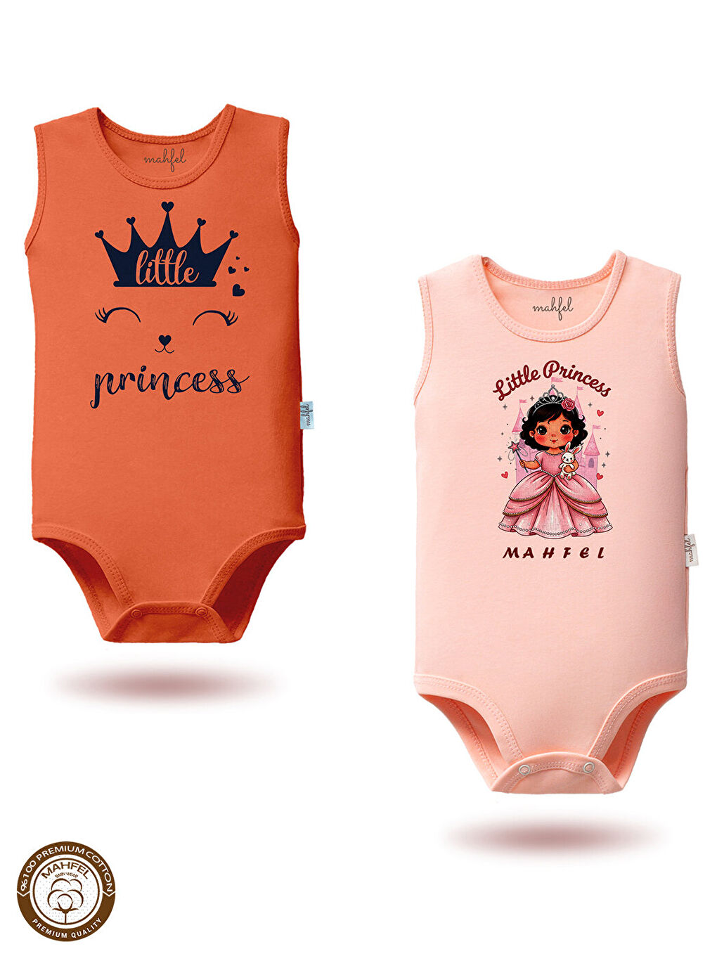 Yeşil 2'Li Kız %100 Pamuklu Atlet Çıtçıtlı Bebek Body Zıbın 881-604