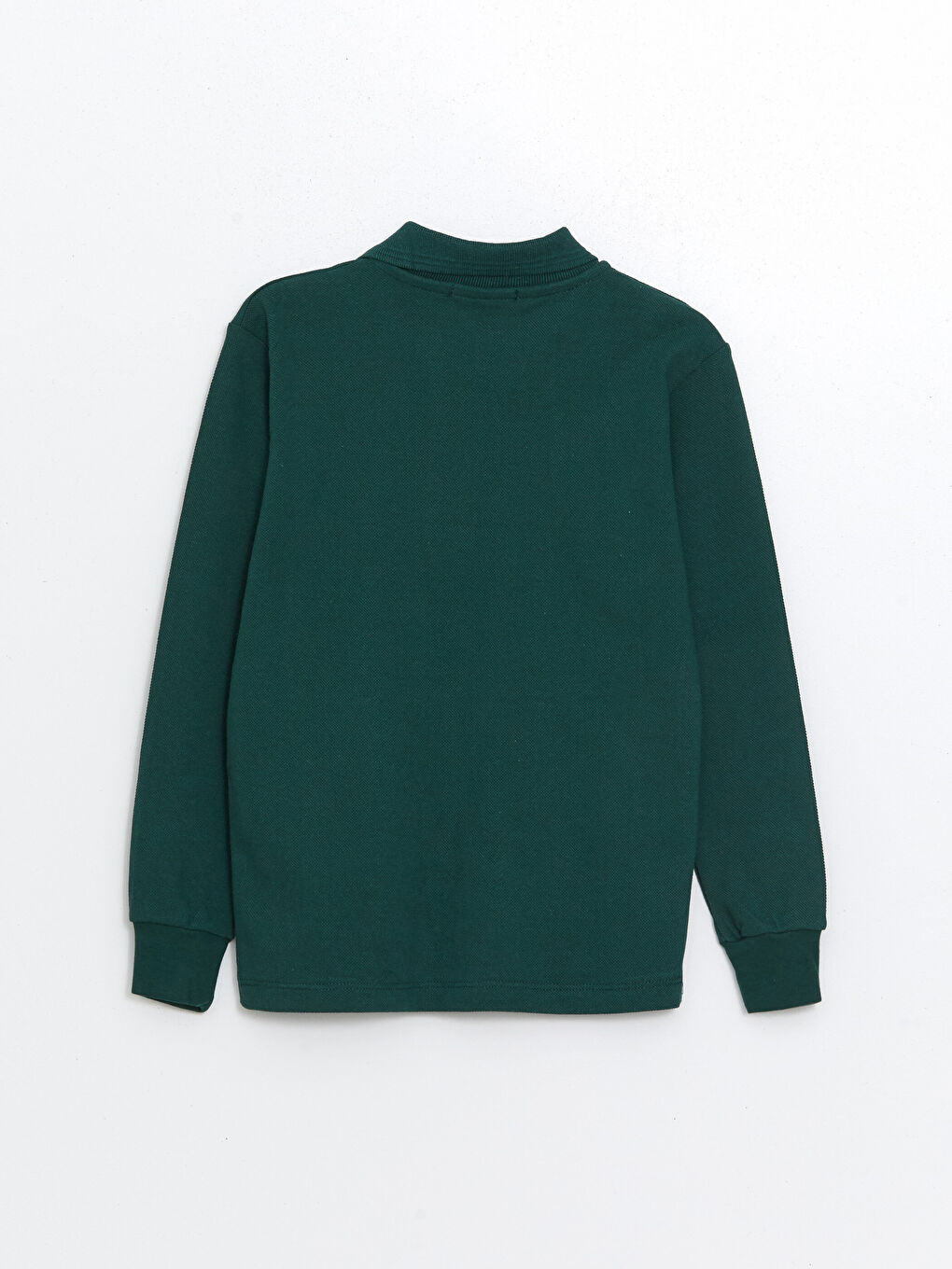 Yeşil Kids Polo Yaka Basic Uzun Kollu Kız Çocuk-2