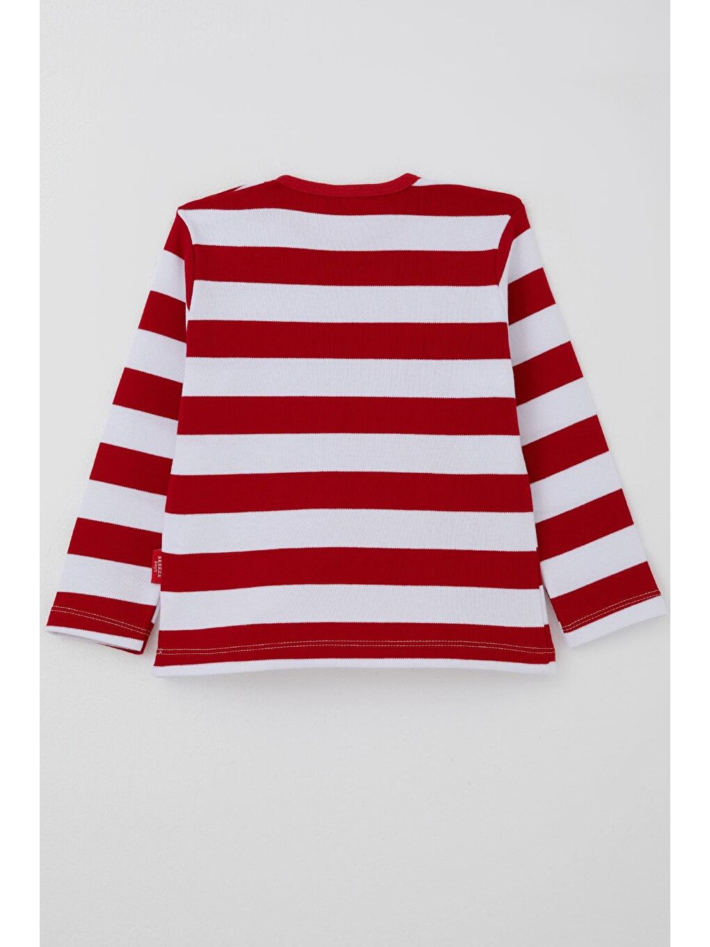 Erkek Bebek Uzun Kollu Tişört Patlı Kırmızı (9 Ay-3 Yaş)-1