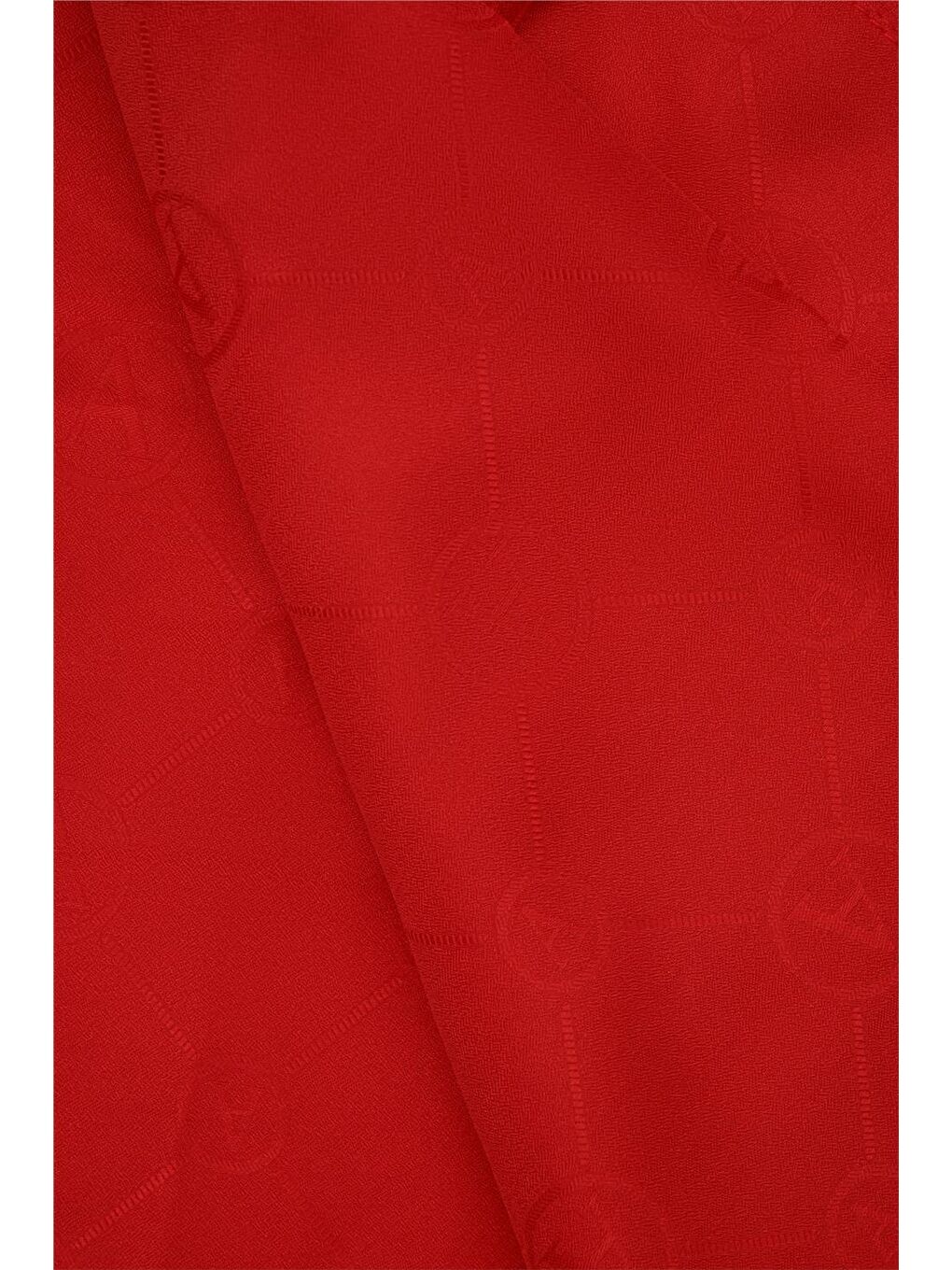 Kırmızı Trend İnci Monogram Şal 2 11 11-1