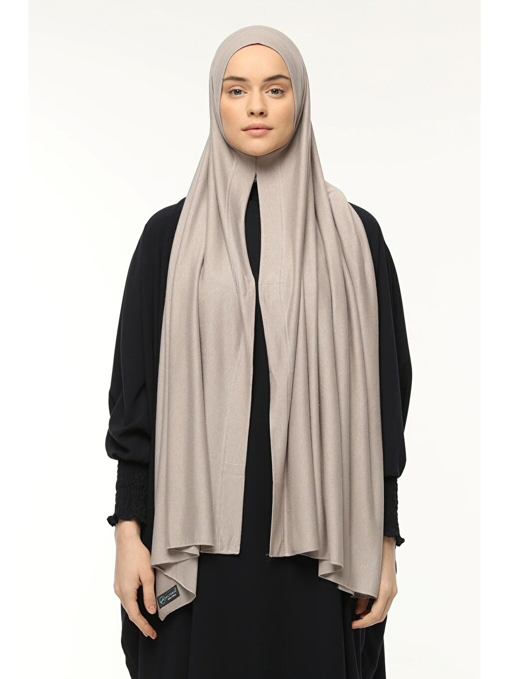 Kahverengi Hazır Pratik Geçmeli Lüks Organik Düz Penye Şal Eşit Hizalı