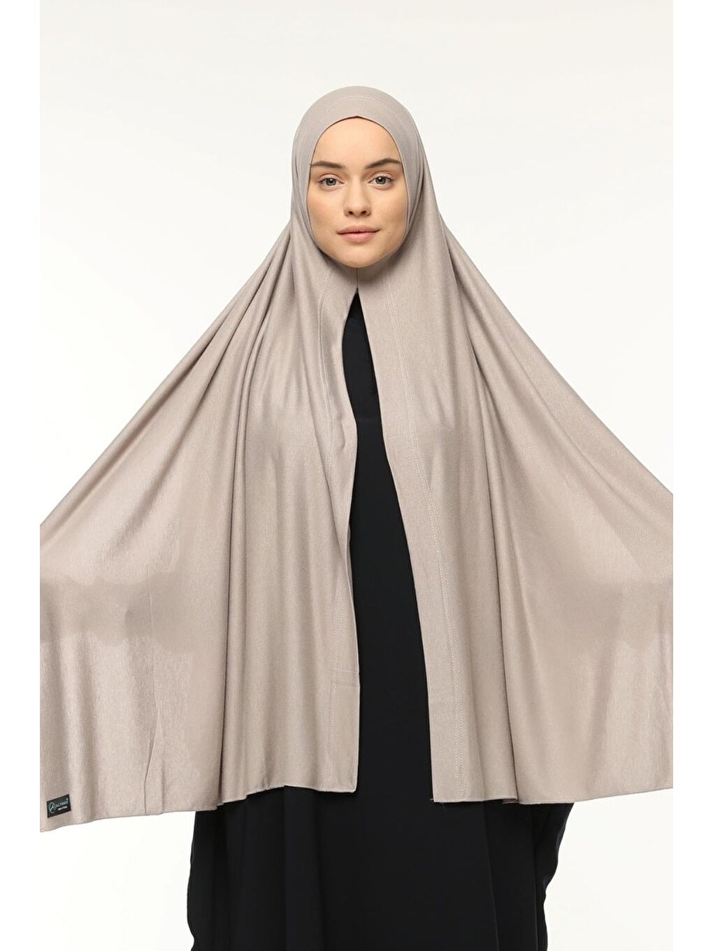 Kahverengi Hazır Pratik Geçmeli Lüks Organik Düz Penye Şal Eşit Hizalı-2