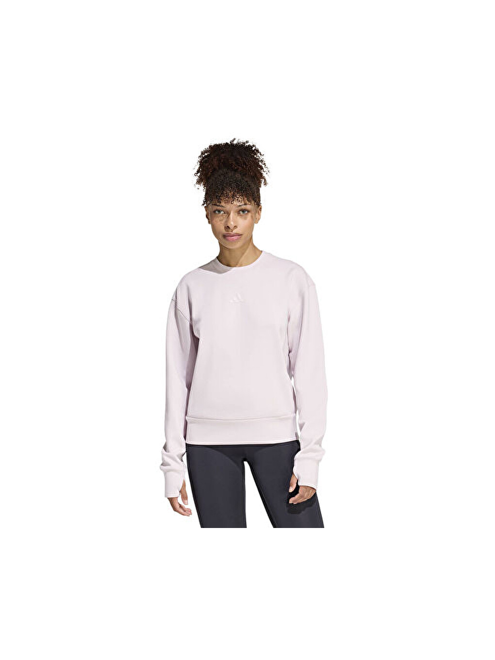 D4t Knit Crew Kadın Antrenman Sweatshirts Kd0057 Mor