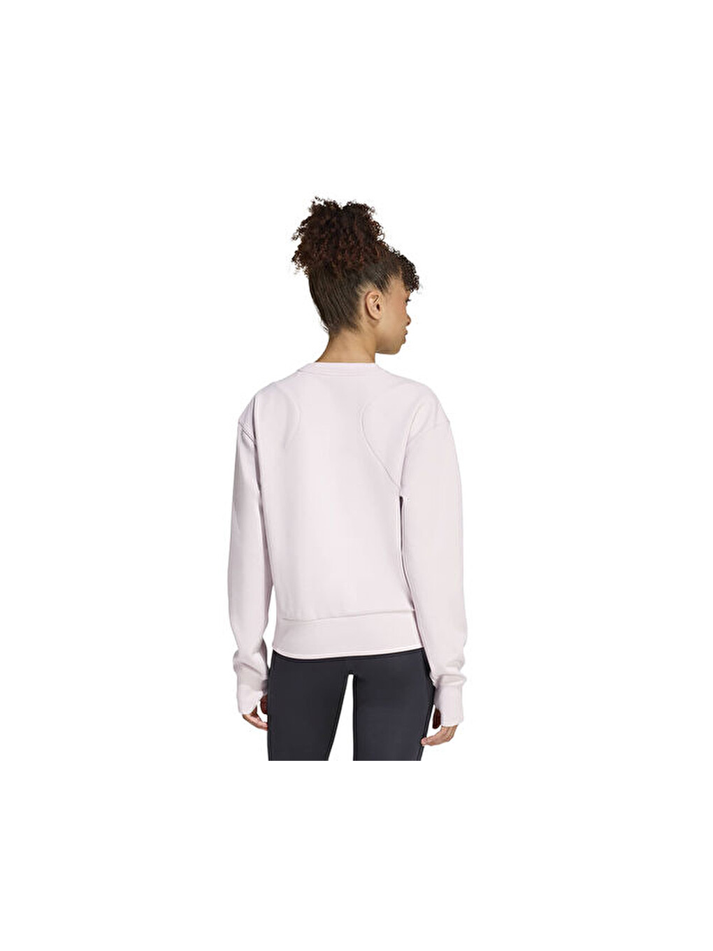D4t Knit Crew Kadın Antrenman Sweatshirts Kd0057 Mor-1