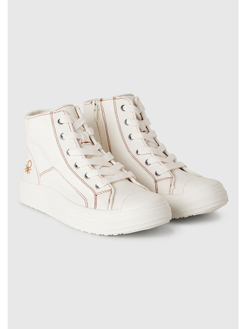 Erkek Çocuk Beyaz Logo Detaylı Sneaker-2