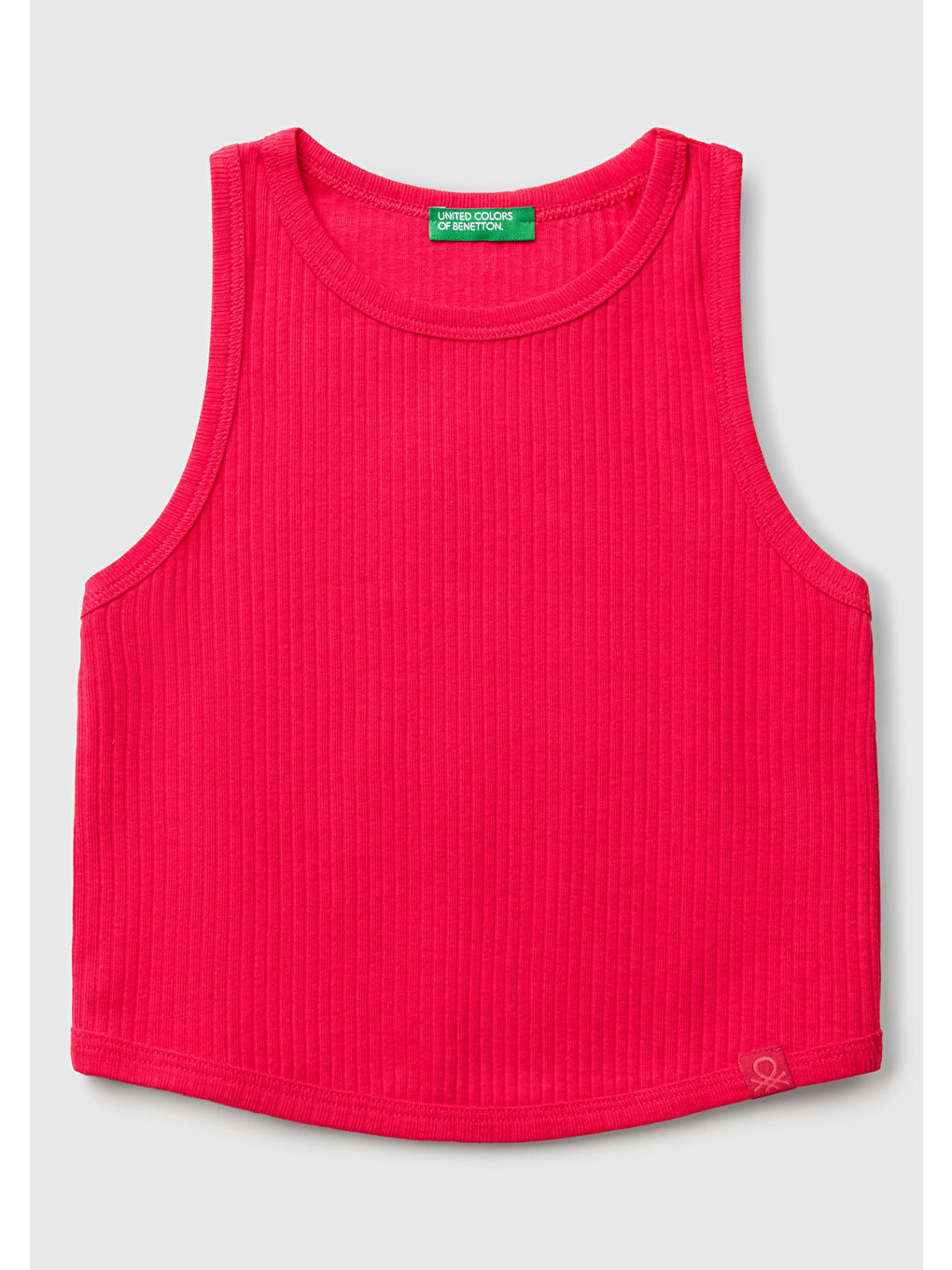 Kız Çocuk Fuşya Fitilli Crop Atlet