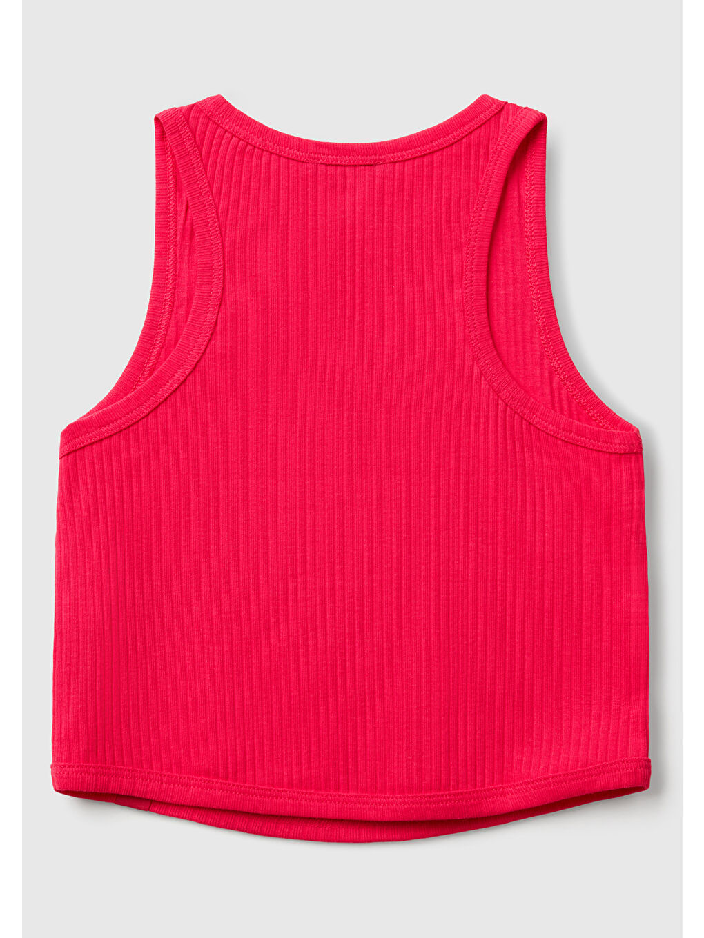 Kız Çocuk Fuşya Fitilli Crop Atlet-1