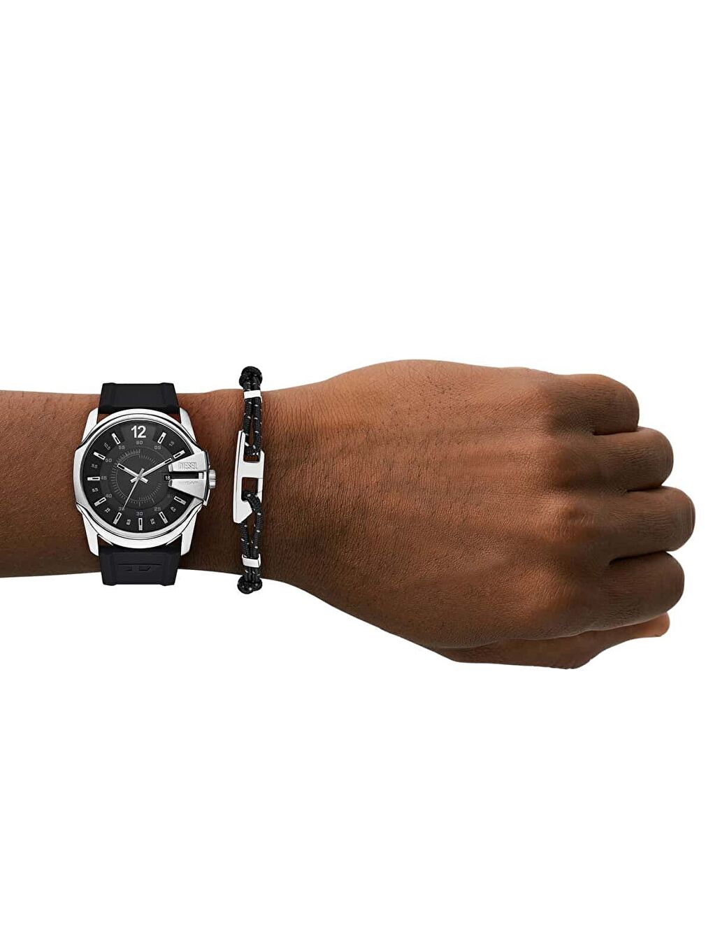Siyah DZ4700SET Erkek Kol Saati ve Bileklik Seti-3