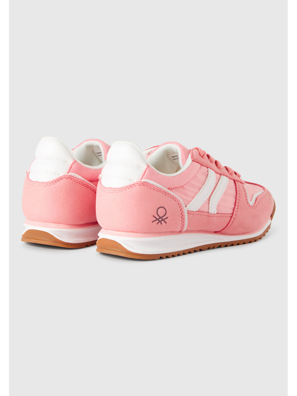 Erkek Çocuk Pembe Süet Ve Deri Görünüm Parçalı Sneaker-1