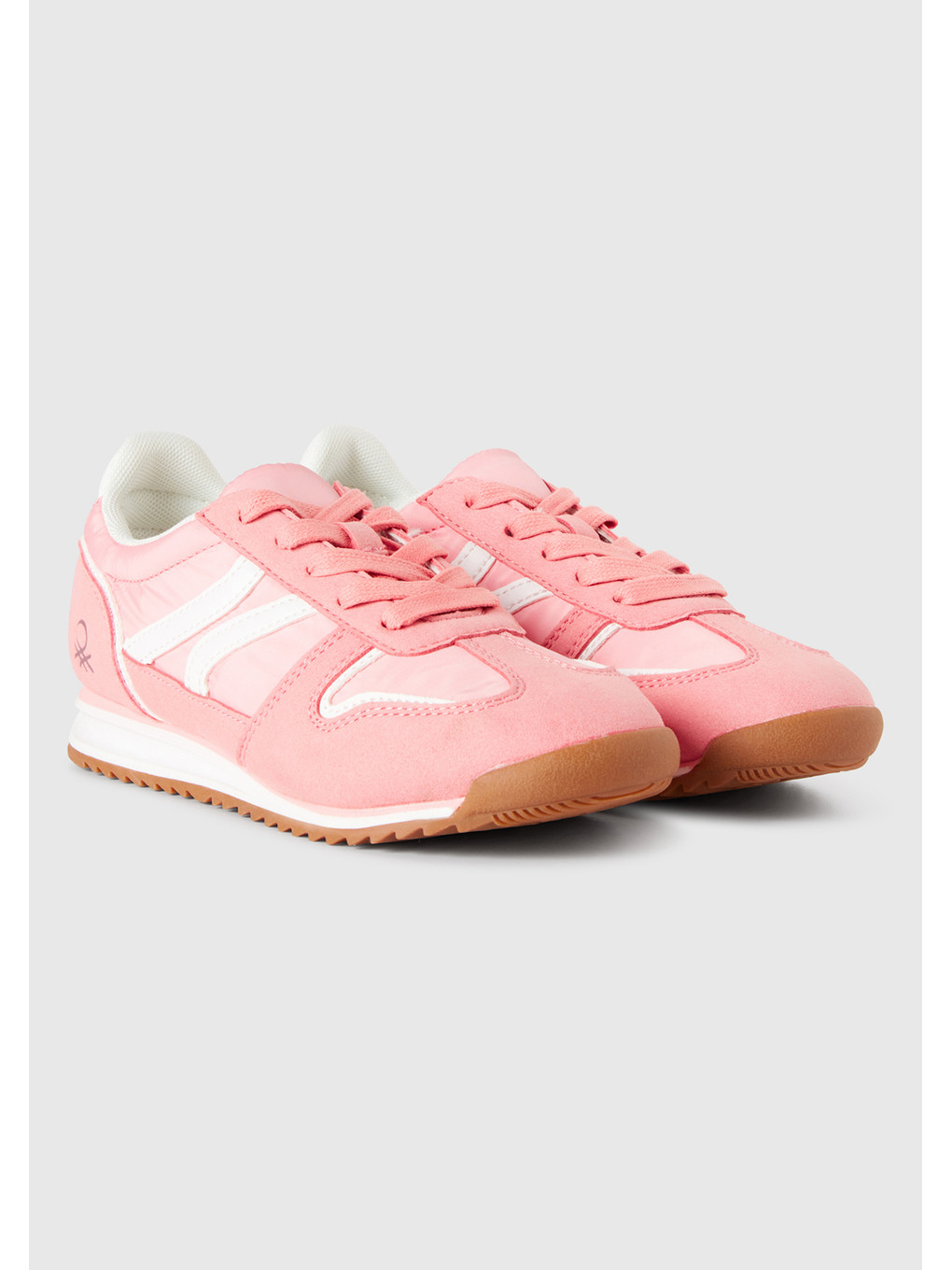 Erkek Çocuk Pembe Süet Ve Deri Görünüm Parçalı Sneaker-2