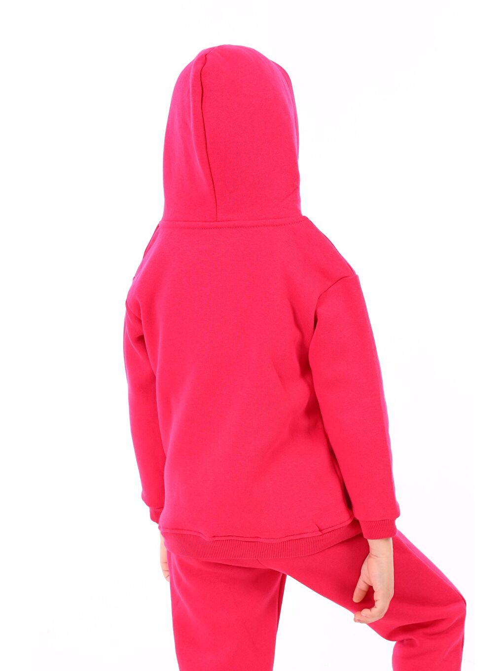 Fuşya Unisex Çocuk Nakışlı Sweatshirt-2