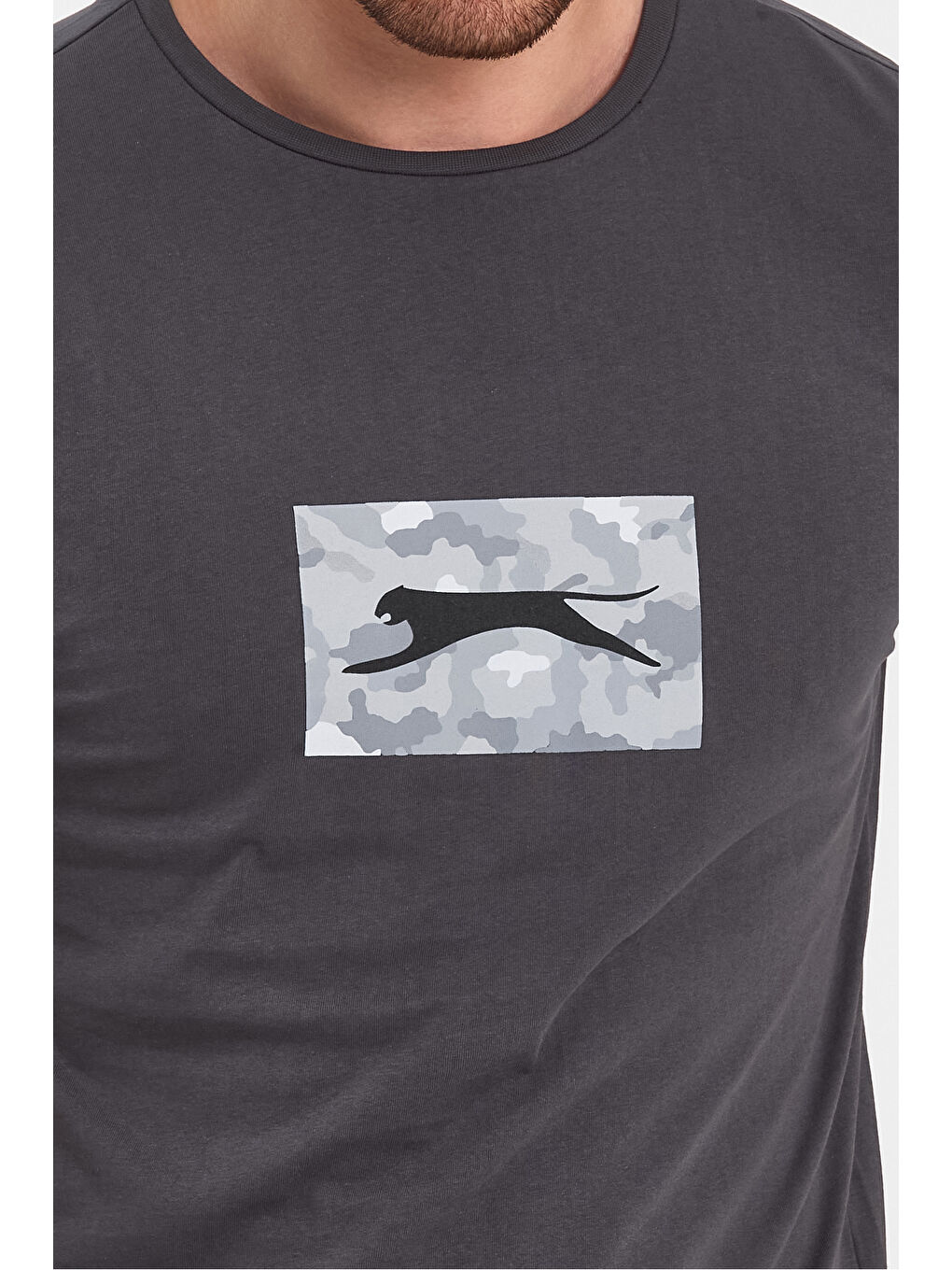 PADERAU Erkek Tişört Koyu Gri-5