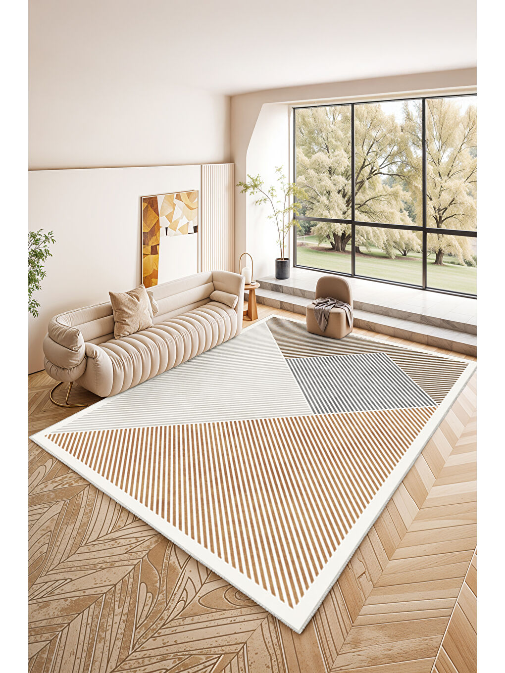 Turuncu Dekoratif Soft Modern Kaymaz Yıkanabilir Salon Halısı Mutfak Halısı Koridor Halısı Yolluk-1