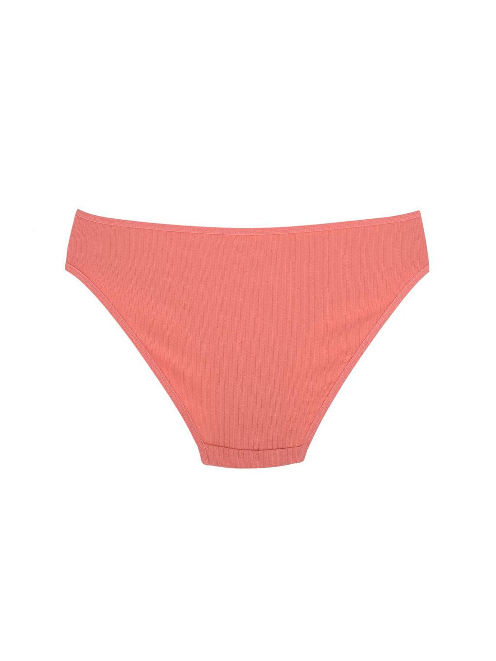 Kompedan Mercan Fitilli Ribana Pamuklu Esnek Rahat Slip Bikini Külot | Mercan 26000 - 1